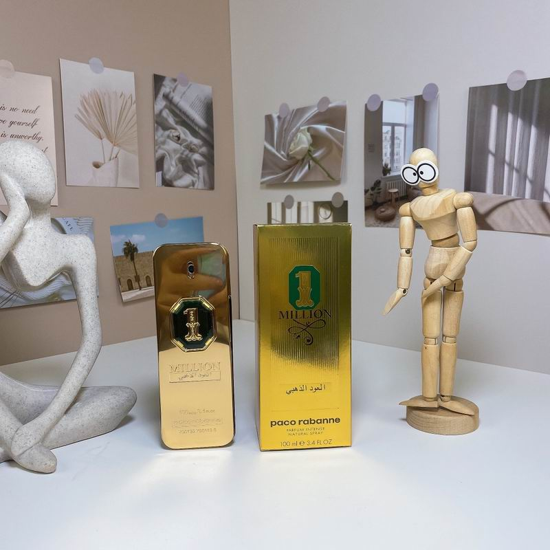 Paco Rabanne 1 Million Golden Oud full product display with bottle and box